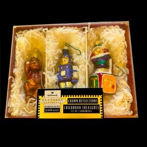 Hallmark Keepsake Crown Reflections Ornament Set - Childhood treasures Set of 3